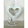 Standing heart white
